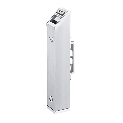 Wall-Mounted Stainless Steel Cigar Ashtray for Outdoor Public Spaces, Large Capacity Commercial Cigarette Butt Container, Durable Smokers Outpost Accessory