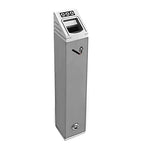 Wall-Mounted Stainless Steel Cigar Ashtray for Outdoor Public Spaces - Large Capacity Commercial Cigarette Butt Container, Durable Smokers Outpost Solution