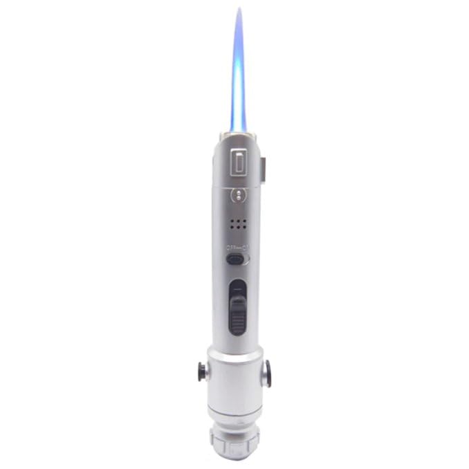 The Chosen One Lightsaber Lighter – Refillable Butane Jet Torch, Windproof & Adjustable Flame – Great Gift for Boyfriends, Husbands & Dads – Unique Collector’s Gadget by Philthy