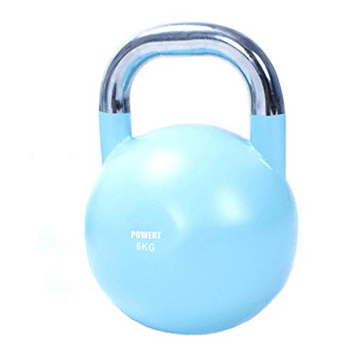 POWERT Competition Kettlebell|Premium Quality Coated Steel|Ergonomic Design|Great for Weight Lifting Workout & Core Strength Training& Muscle Building|Color Coded|Single