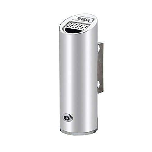 Wall Mounted Stainless Steel Cigar Ashtray for Outdoor Public Spaces - Large Capacity Commercial Cigarette Butts Container, Durable Smokers' Outpost Ashtray
