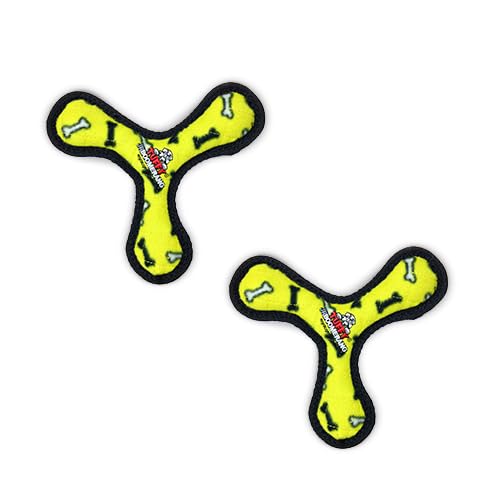 TUFFY® 4 Pack Gear Ring Rabbit Boomerang Turkey Plush Dog Toys