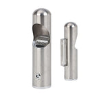 Commercial Wall-Mounted Stainless Steel Cigar Ashtray for Outdoor Public Spaces, Large Capacity Cigarette Butt Container, Durable Smokers Outpost Accessory