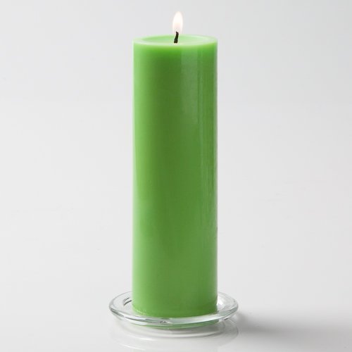 Richland® 3" X 3" Hand Poured Green Pillar Candle Set of 24
