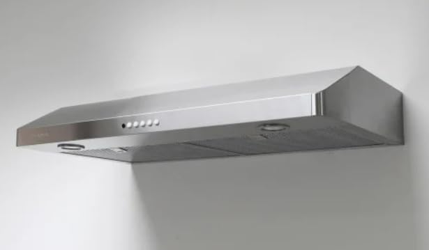 Faber 36-Inch Under Cabinet Range Hood, 300 CFM, 3-Speed Blower, Push Button Control, Halogen Lights