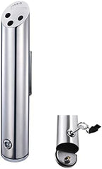 Wall Mounted Stainless Steel Cigar Ashtray for Outdoor Public Use - Large Capacity Commercial Cigarette Butts Container, Durable Smokers Outpost Solution