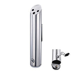 Wall-Mounted Stainless Steel Cigar Ashtray for Outdoor Public Spaces - Large Capacity Commercial Cigarette Butt Container, Durable Smokers Outpost Solution