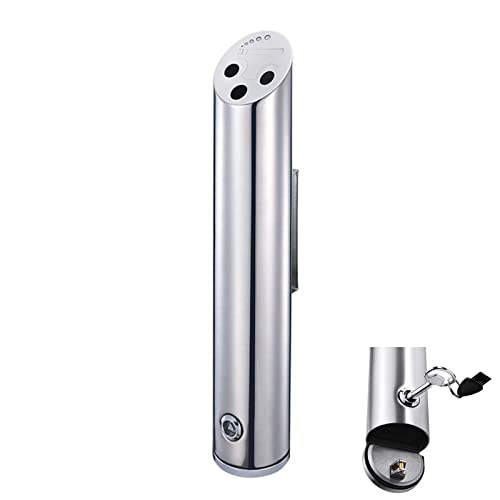 Wall Mounted Stainless Steel Cigar Ashtray for Outdoor Public Use - Large Capacity Commercial Cigarette Butts Container, Durable Smokers Outpost Solution