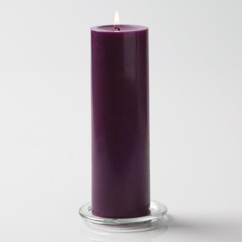 Richland® 3" X 9" Hand Poured Purple Pillar Candle Set of 12