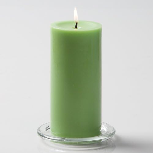 Richland® 3" X 6" Hand Poured Green Pillar Candle Set of 24