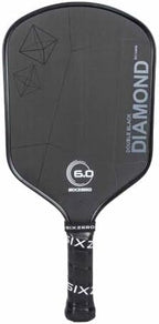 Six Zero Double Black Diamond Control Paddle, Raw Carbon