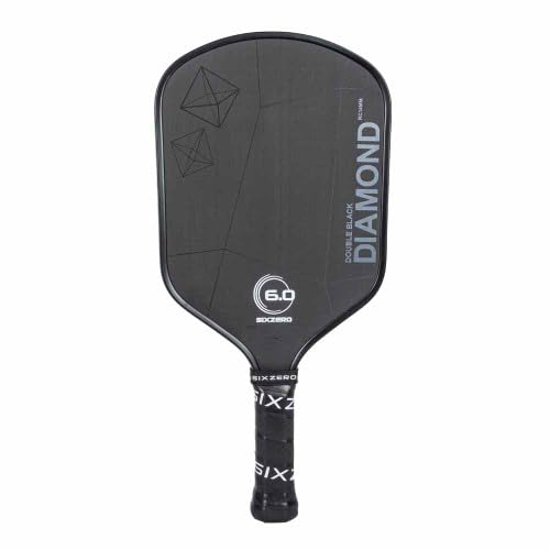 Six Zero Double Black Diamond Control Paddle, Raw Carbon