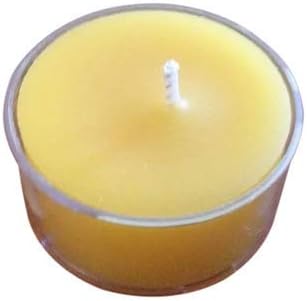 Pure Raw Natural Beeswax Tea Light Clear Cup Candles 150