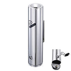 Commercial Wall-Mounted Stainless Steel Cigar Ashtray for Outdoor Public Spaces, Large Capacity Cigarette Butt Container, Durable Smokers Outpost Accessory