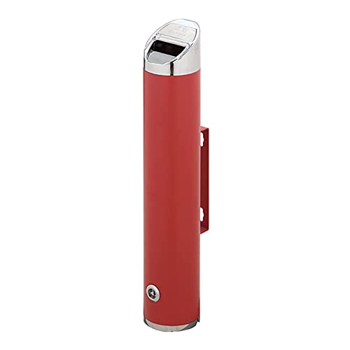 Wall Mounted Stainless Steel Cigar Ashtray for Outdoor Public Spaces, Large Capacity Commercial Cigarette Disposal Container, Durable Smokers Outpost Solution