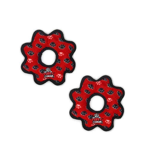 TUFFY® 4 Pack Gear Ring Rabbit Boomerang Turkey Plush Dog Toys