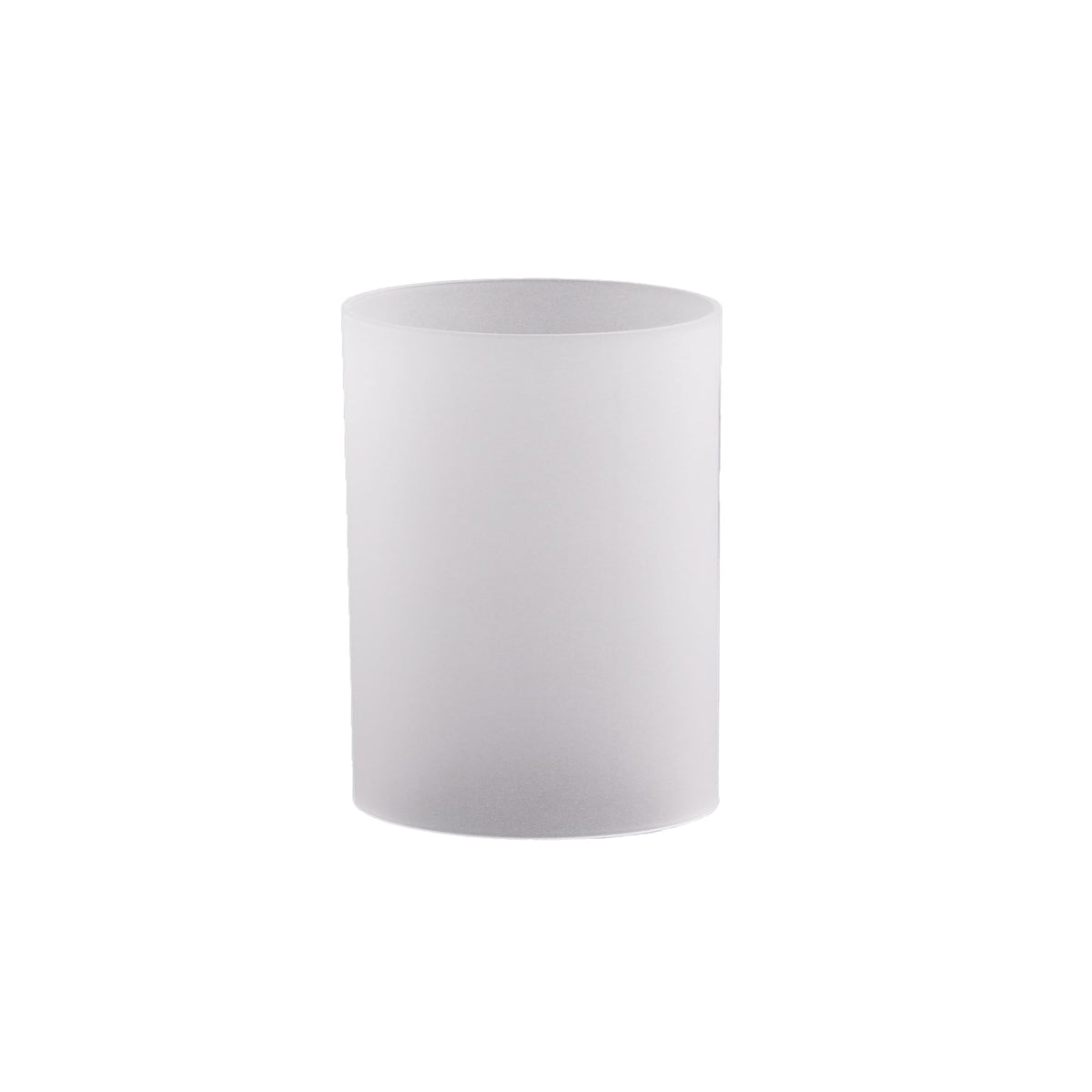 WGVI Hurricane Candle Holder Sleeve, W: 3", Ht: 14", Frosted Glass Cylinder Open Both Ends, Chimney Tube Shade, 12 Pieces