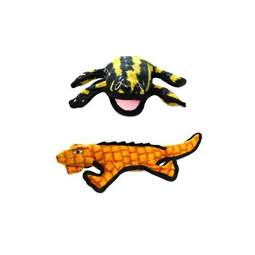 TUFFY® : 2 Pack Armadillo Dog Toy: Ultra Durable Plush Toy with Multiple Layers & Reinforced Seams, Washable and Floats, Original Construction