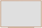 Universal Dry Erase Marker Board, Melamine, 72 x 48, Oak Wood Frame