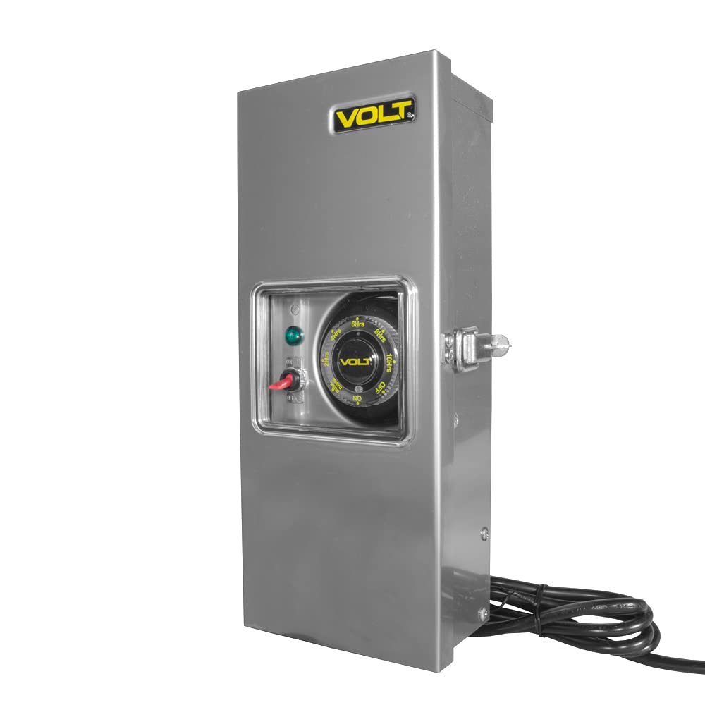 VOLT 300W Slim Line Low Voltage Transformer (12V/15V) with Timer/Photocell