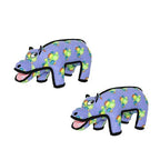 TUFFY® 2 Pack Hippo Ultra Durable Plush Dog Toys