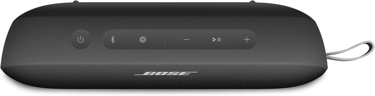 Bose SoundLink Flex Bluetooth Speaker (2nd Gen) Bundle with Fast Charger - Portable Outdoor Speaker with Hi-Fi Audio, Waterproof and Dustproof, USB-C, Up to 12 Hours Battery Life, (Black)