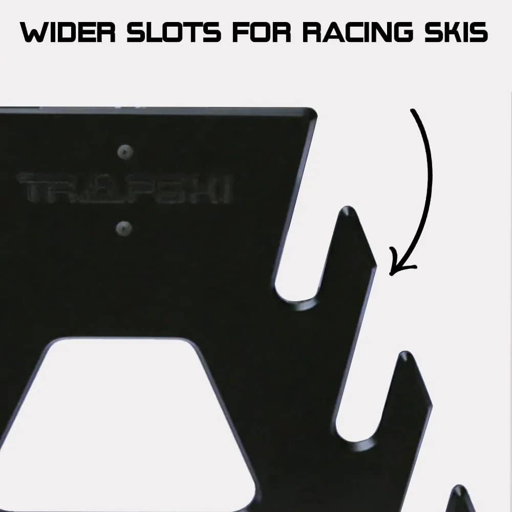 TRAPSKI All Mountain/Race/XC Ski and Snowboard Mobile Rack | Marine Grade HDPE Plastic | Made in The USA