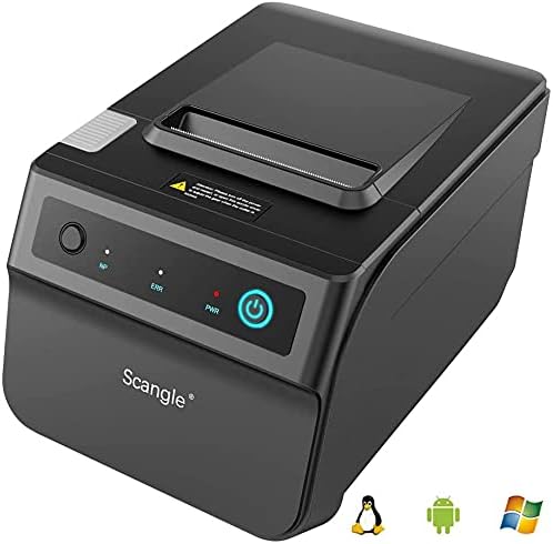 SGT-88IV Desktop USB Direct Thermal POS Receipt Printer - with USB/Serial/Ethernet Ports - Work on Windows XP//7/8/8.1/10/Linux/Android
