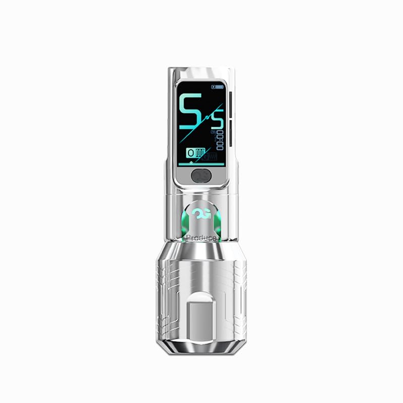 Fury Tattoo Gun Pen Machine,Wireless Tatto Machine with Smart Screen Display，Pro Tattoo Guns with Motor Power reliable for all kinds of Needles(Green)