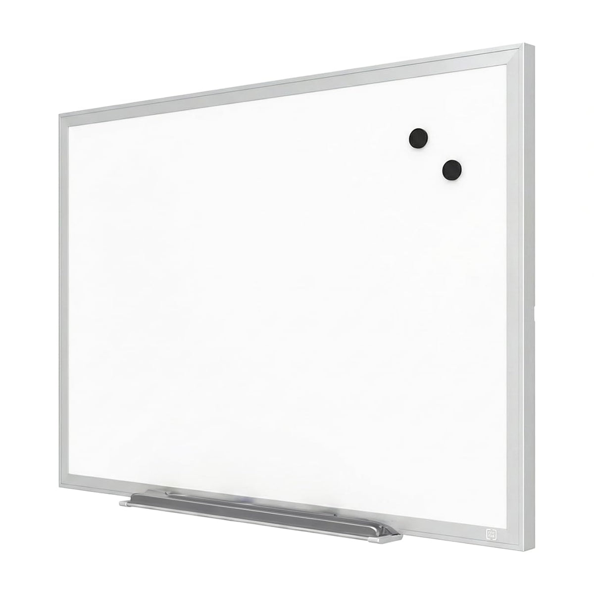 TRU RED Magnetic Steel Dry Erase Board, 5 ft x 3 ft, Black Frame