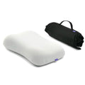 Cushion Lab Travel Deep Sleep Pillow – Compact Memory Foam Neck Pillow for Sleeping, Portable Pillow for Hotels, Camping, Side & Back Sleepers, On-the-Go – Wellness Green