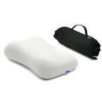 Cushion Lab Travel Deep Sleep Pillow – Compact Memory Foam Neck Pillow for Sleeping, Portable Pillow for Hotels, Camping, Side & Back Sleepers, On-the-Go – Wellness Green