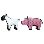 TUFFY® 2 Pack Medium Bull Ultra Durable Plush Dog Toys