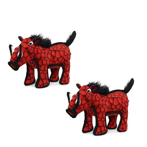 TUFFY® : 2 Pack Armadillo Dog Toy: Ultra Durable Plush Toy with Multiple Layers & Reinforced Seams, Washable and Floats, Original Construction