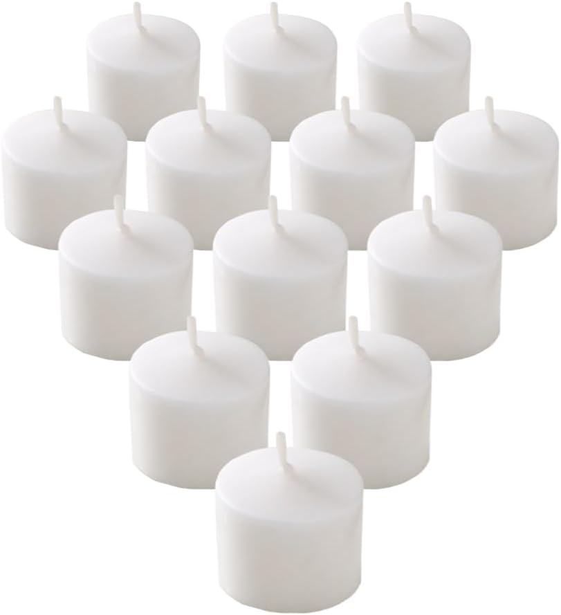 Serene Spaces Living 10-Hour White Votive Candle, Unscented, Long-Burning Tea Light Candles for Weddings, Parties, Events, Restaurants & Bars, Pack of 432