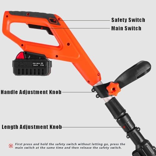 Electric Snow Shovel, Cordless Snow Blower,with 2 Battery, Small Snowplow,Outdoor Snow Clearing Tool,for School Roads