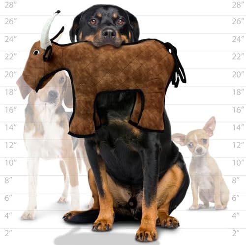 TUFFY® Bull Ultra Durable Plush Dog Toy