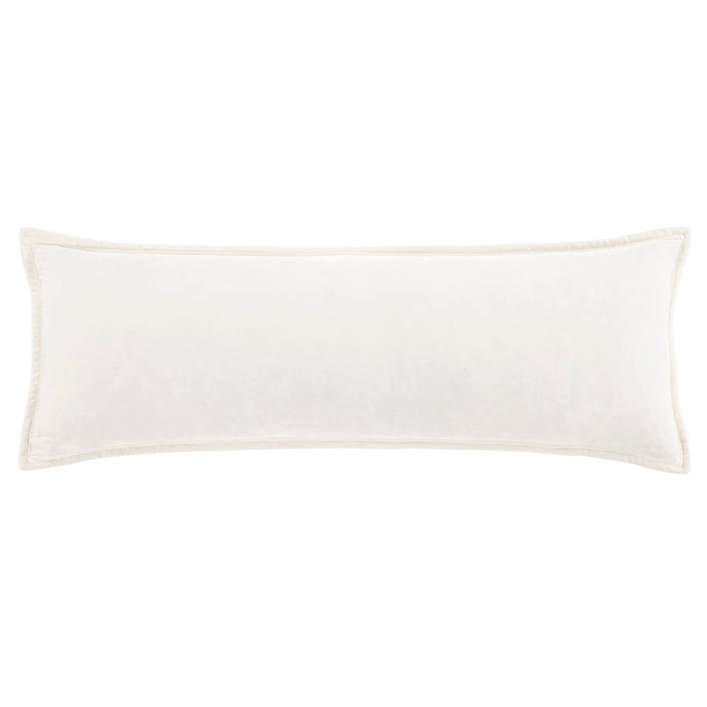 HiEnd Accents Stella Faux Silk Velvet Green Ochre Long Lumbar Pillow