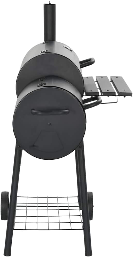 Steel BBQ Smoker Grill with Thermometer