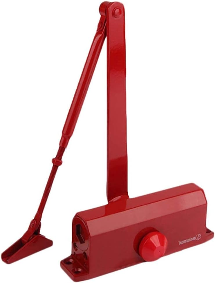 Automatic Door Closer, Spring Hydraulic Door Closure, Residential and Commercial Adjustable Spring Hydraulic Door Closer, 3 Colors (Color : A) (C)