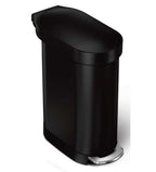 simplehuman 45 Liter / 12 Gallon Slim Hands-Free Kitchen Step Trash Can, Brushed Stainless Steel