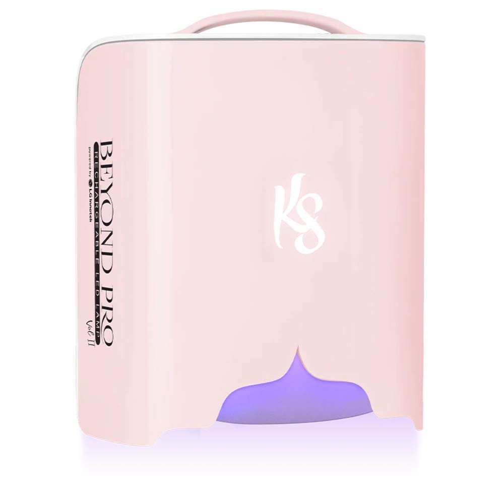 KIARA SKY Beyond Pro Vol. II - 48W Professional LED Nail Lamp | Cordless & Rechargeable with Automatic Sensor | Extended Battery Life for Gel Nail Polish | Pink