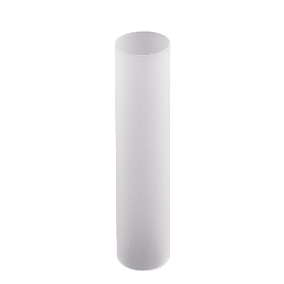 WGVI Hurricane Candle Holder Sleeve, W: 4", Ht: 12", Frosted Glass Cylinder Open Both Ends, Chimney Tube Shade, 12 Piece