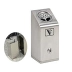 Wall Mounted Stainless Steel Cigar Ashtray - Large Capacity Commercial Cigarette Butt Container for Public Outdoor Spaces, Durable Smokers Outpost Solution