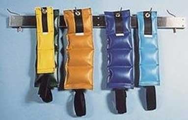 Wall-mount Storage Rack for Cuff, Ankle & Wrist Weights, Double