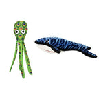 TUFFY® 5 Pack Jr Lobster, 3Way Tug, Pig & Giraffe Durable Plush Dog Toys