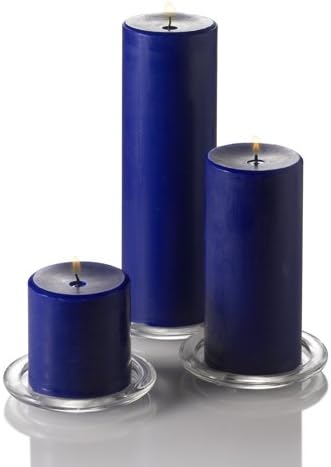 Richland® 3" X 9" Hand Poured Navy Blue Pillar Candle Set of 12