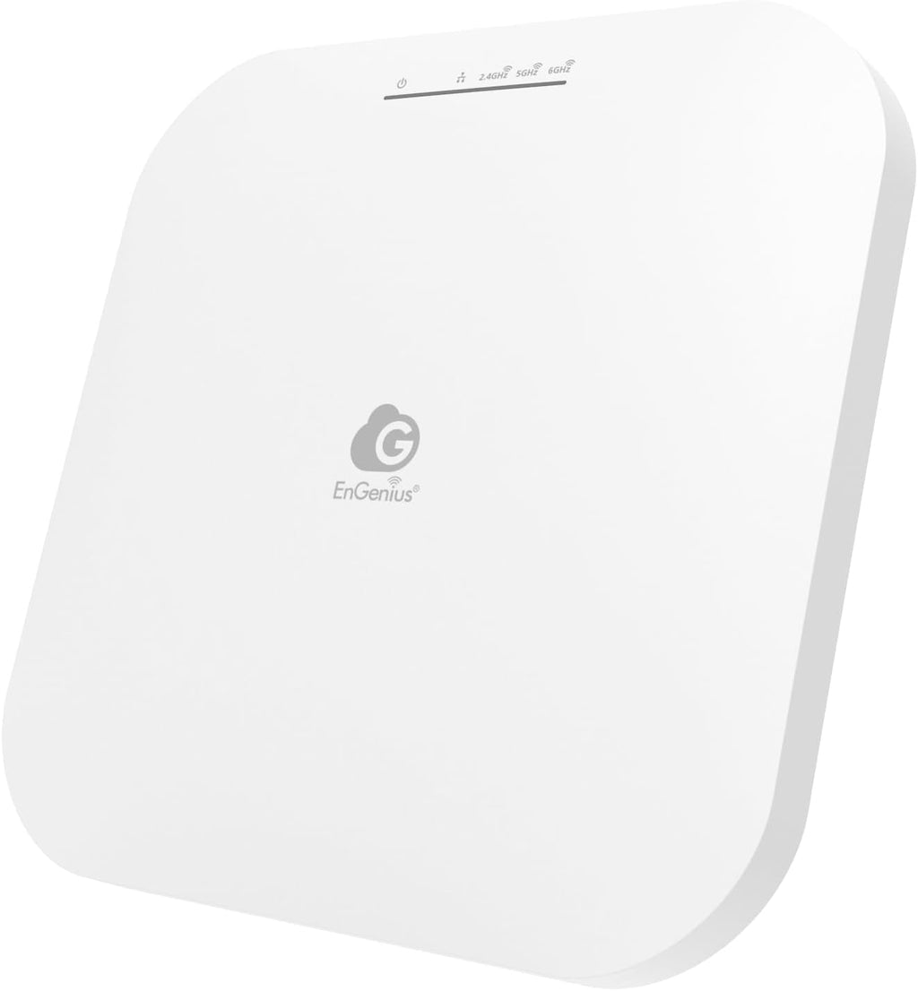 EnGenius ECW516L Wi-Fi 7 Cloud Lite Tri-Band Access Point - Cloud Managed 13.7Gbps Speed, 2x3x3 MIMO, 320MHz Channels, MLO Technology, 2.5GbE PoE+, 1200 Sq Ft Coverage - Power Adapter NOT Included
