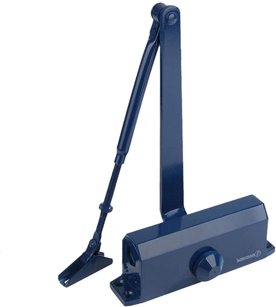 Automatic Door Closer, Spring Hydraulic Door Closure, Residential and Commercial Adjustable Spring Hydraulic Door Closer, 3 Colors (B)