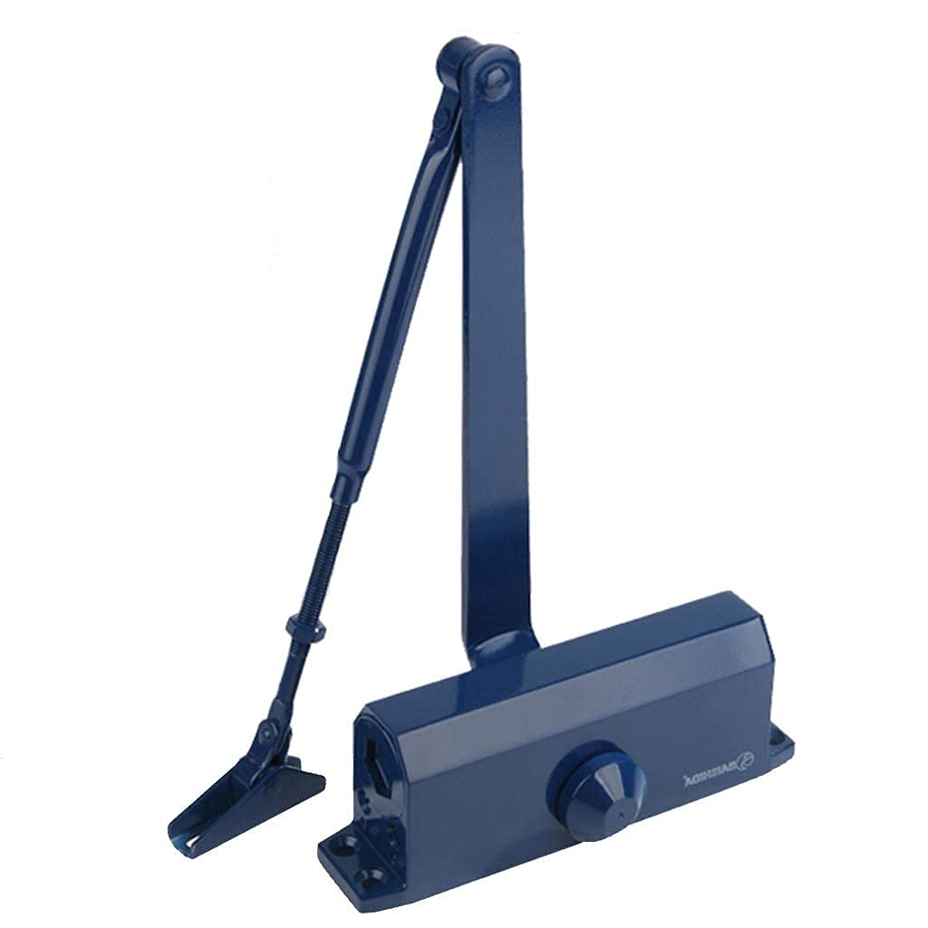 Automatic Door Closer, Spring Hydraulic Door Closure, Residential and Commercial Adjustable Spring Hydraulic Door Closer, 3 Colors (B)